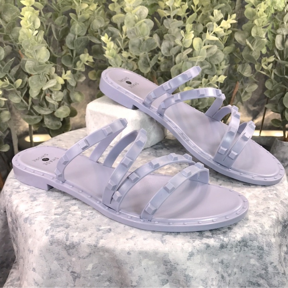 Shade & shore lilac jelly stud sandal